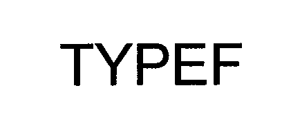 Trademark Logo TYPEF