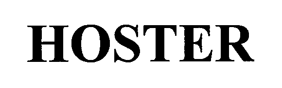 Trademark Logo HOSTER