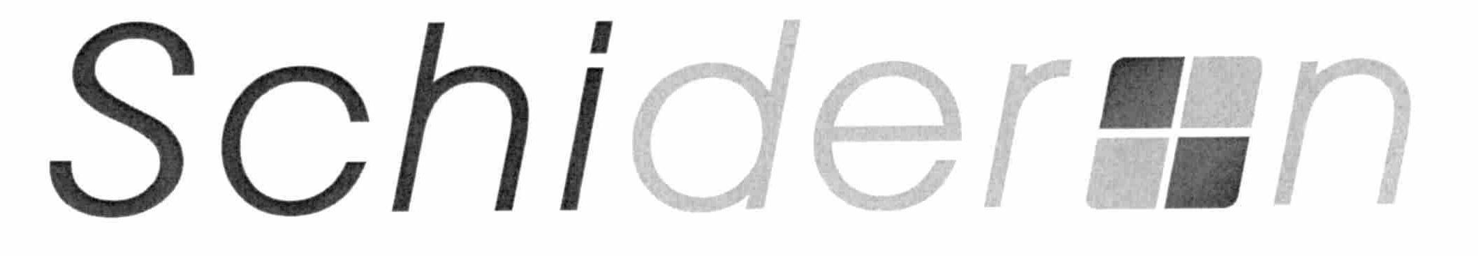 Trademark Logo SCHIDERON