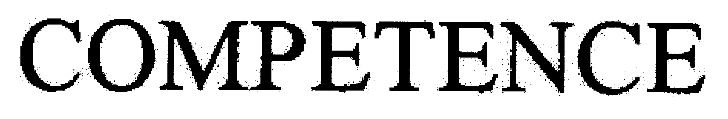 Trademark Logo COMPETENCE