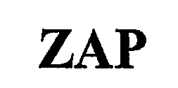 Trademark Logo ZAP