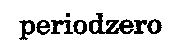 Trademark Logo PERIODZERO