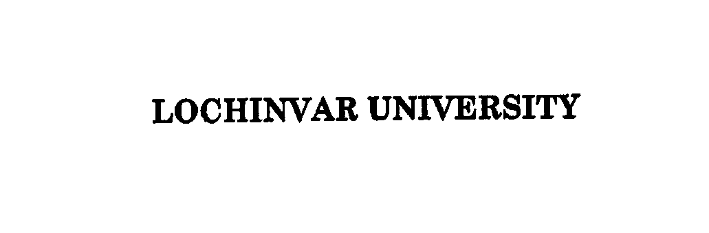 Trademark Logo LOCHINVAR UNIVERSITY
