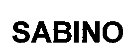Trademark Logo SABINO