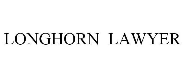 Trademark Logo LONGHORN LAWYER