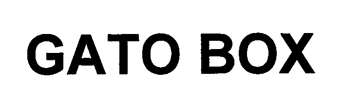 Trademark Logo GATO BOX