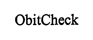Trademark Logo OBITCHECK