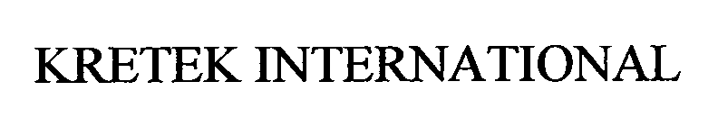 Trademark Logo KRETEK INTERNATIONAL