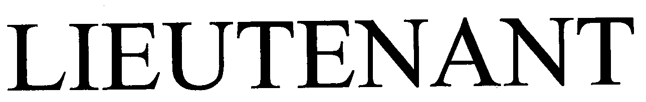 Trademark Logo LIEUTENANT