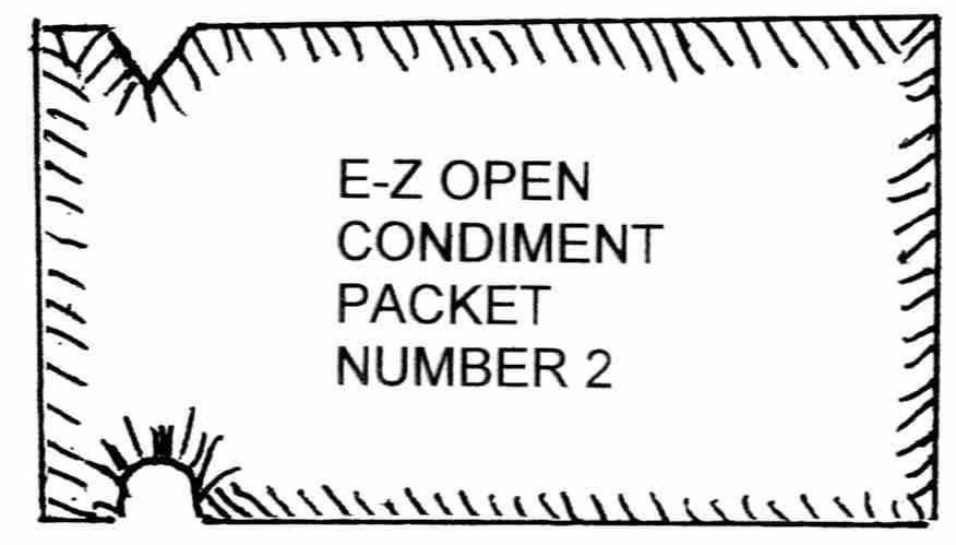  E-Z OPEN CONDIMENT PACKET NUMBER 2