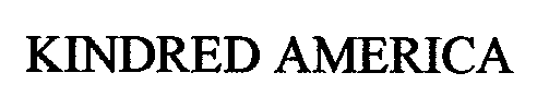 Trademark Logo KINDRED AMERICA