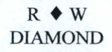 Trademark Logo R W DIAMOND