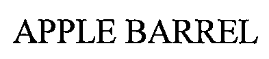 Trademark Logo APPLE BARREL