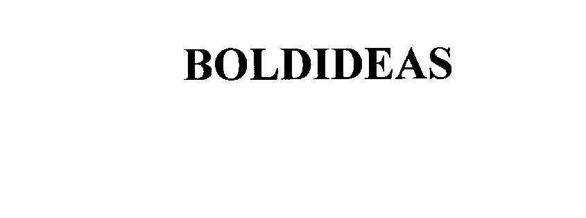 Trademark Logo BOLDIDEAS