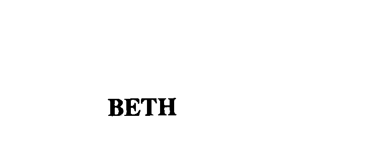 Trademark Logo BETH