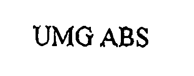 Trademark Logo UMG ABS