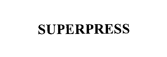 Trademark Logo SUPERPRESS