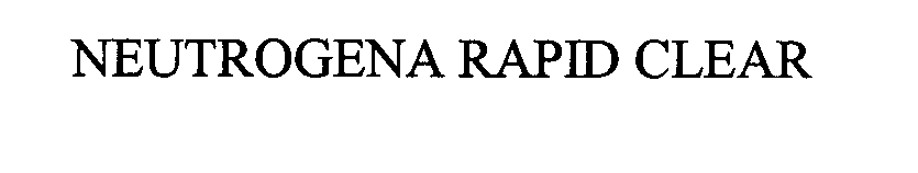 Trademark Logo NEUTROGENA RAPID CLEAR