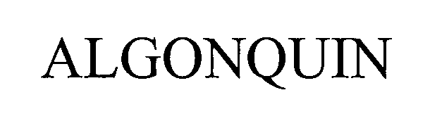 Trademark Logo ALGONQUIN