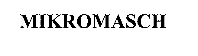 Trademark Logo MIKROMASCH