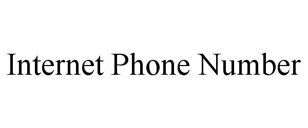 Trademark Logo INTERNET PHONE NUMBER