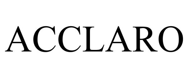 Trademark Logo ACCLARO