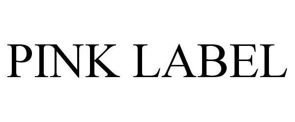 Trademark Logo PINK LABEL