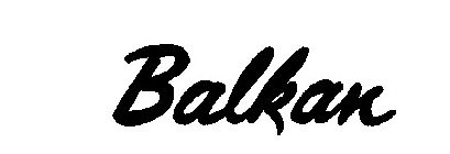 Trademark Logo BALKAN