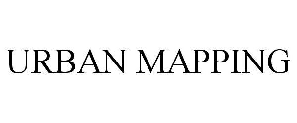 Trademark Logo URBAN MAPPING