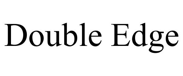 Trademark Logo DOUBLE EDGE