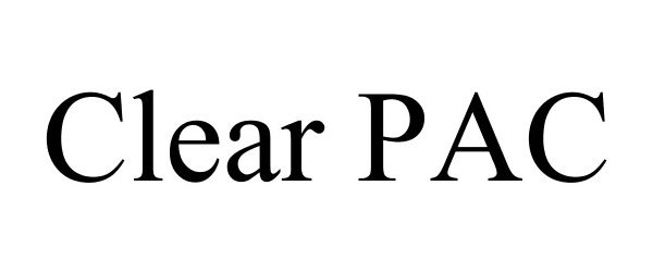Trademark Logo CLEAR PAC