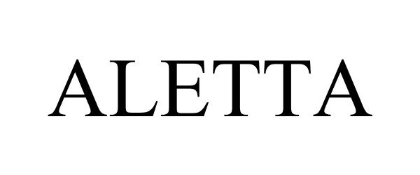 Trademark Logo ALETTA