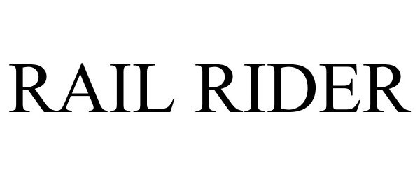 Trademark Logo RAIL RIDER