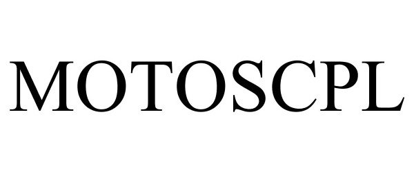 Trademark Logo MOTOSCPL