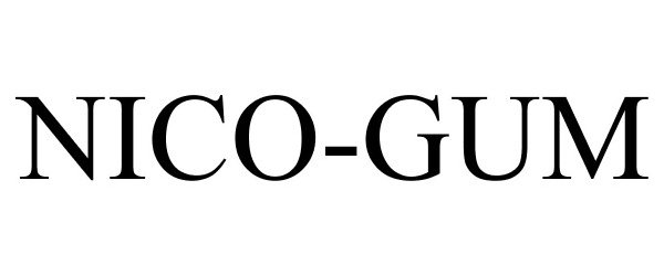 Trademark Logo NICO-GUM