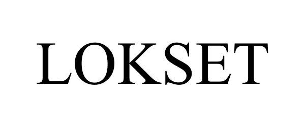 Trademark Logo LOKSET