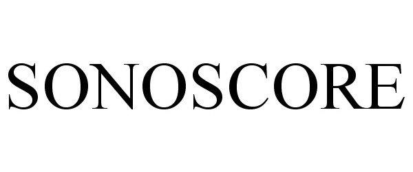 Trademark Logo SONOSCORE