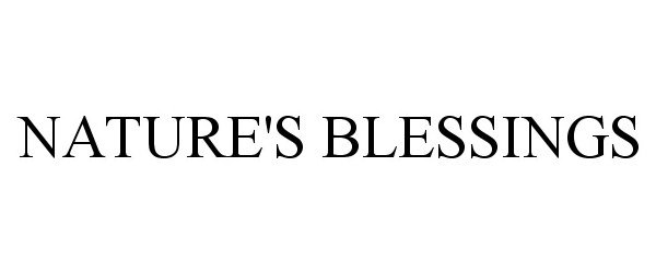 Trademark Logo NATURE'S BLESSINGS