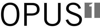 Trademark Logo OPUS 1