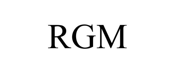 Trademark Logo RGM