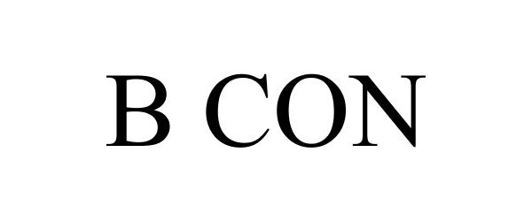 Trademark Logo B CON