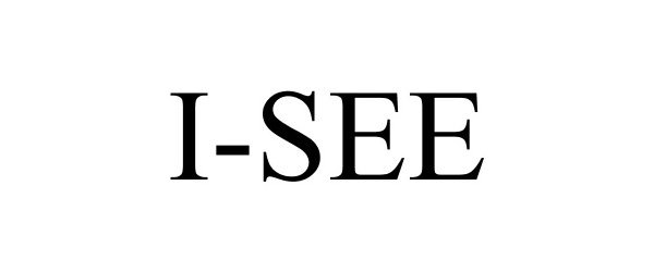 Trademark Logo I-SEE