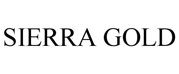 Trademark Logo SIERRA GOLD