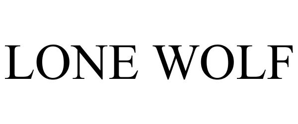 Trademark Logo LONE WOLF