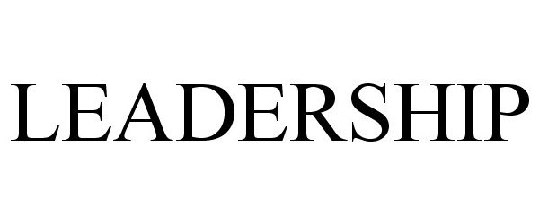 Trademark Logo LEADERSHIP