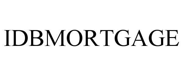 Trademark Logo IDBMORTGAGE