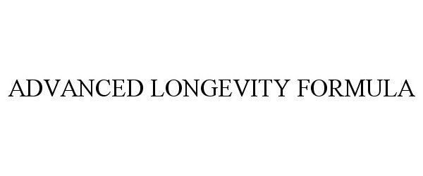 Trademark Logo ADVANCED LONGEVITY FORMULA
