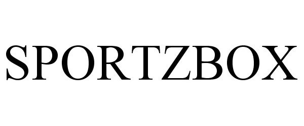 Trademark Logo SPORTZBOX