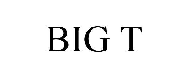 Trademark Logo BIG T