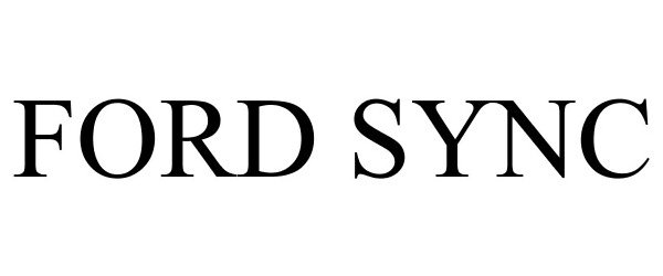 Trademark Logo FORD SYNC